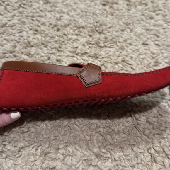 Louis Vuitton Hockenheim Moccasin Red Suede Driving Loafers main image 5